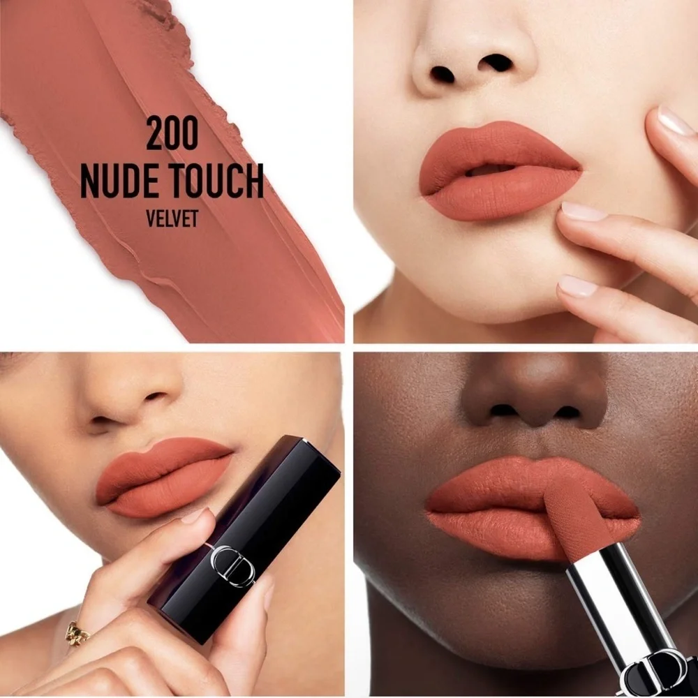 💋 DIOR Mini Rouge Dior Lipstick - 200 Nude Touch Velvet